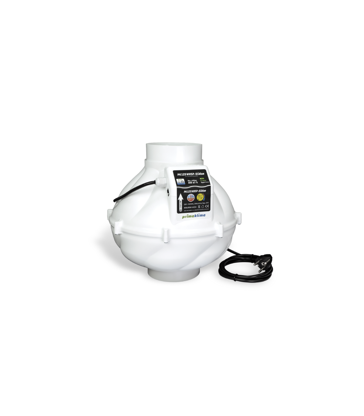 Extractor Whisperblower 125 RJ45 800 m³/h - Prima Kli