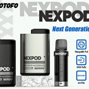 WOTOFO NexPod Series - Kit 5000 puff + Batería - Recargable USB 3.0